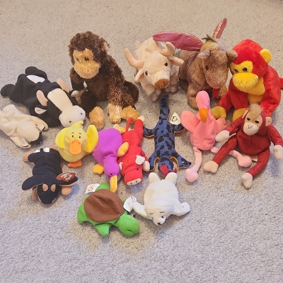 Other - TY BEANIE BABIES Colorful Plush Animal Toy Collection